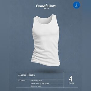 Goodfellow & Co White Classic Tanks